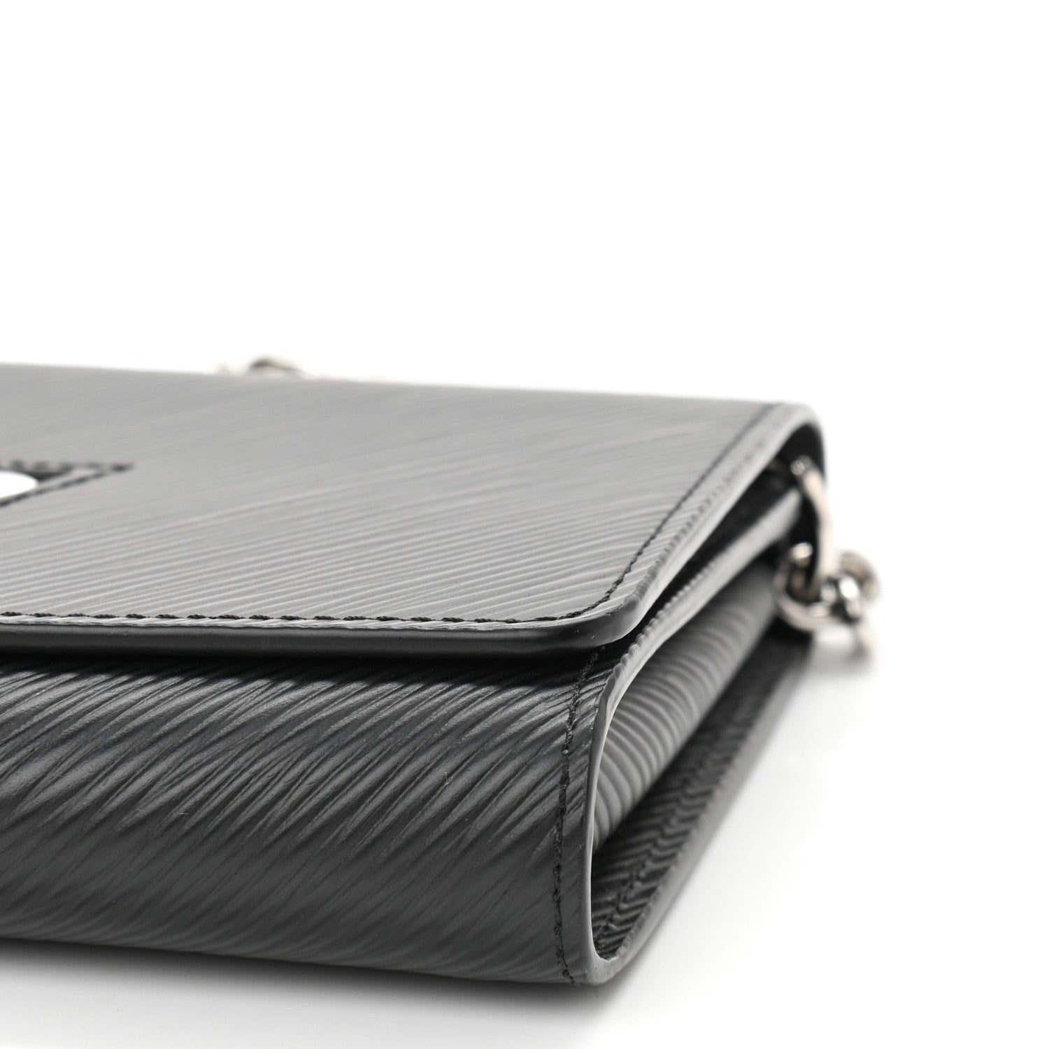 Louis Vuitton Epi Twist Chain Wallet Black 9 of 10