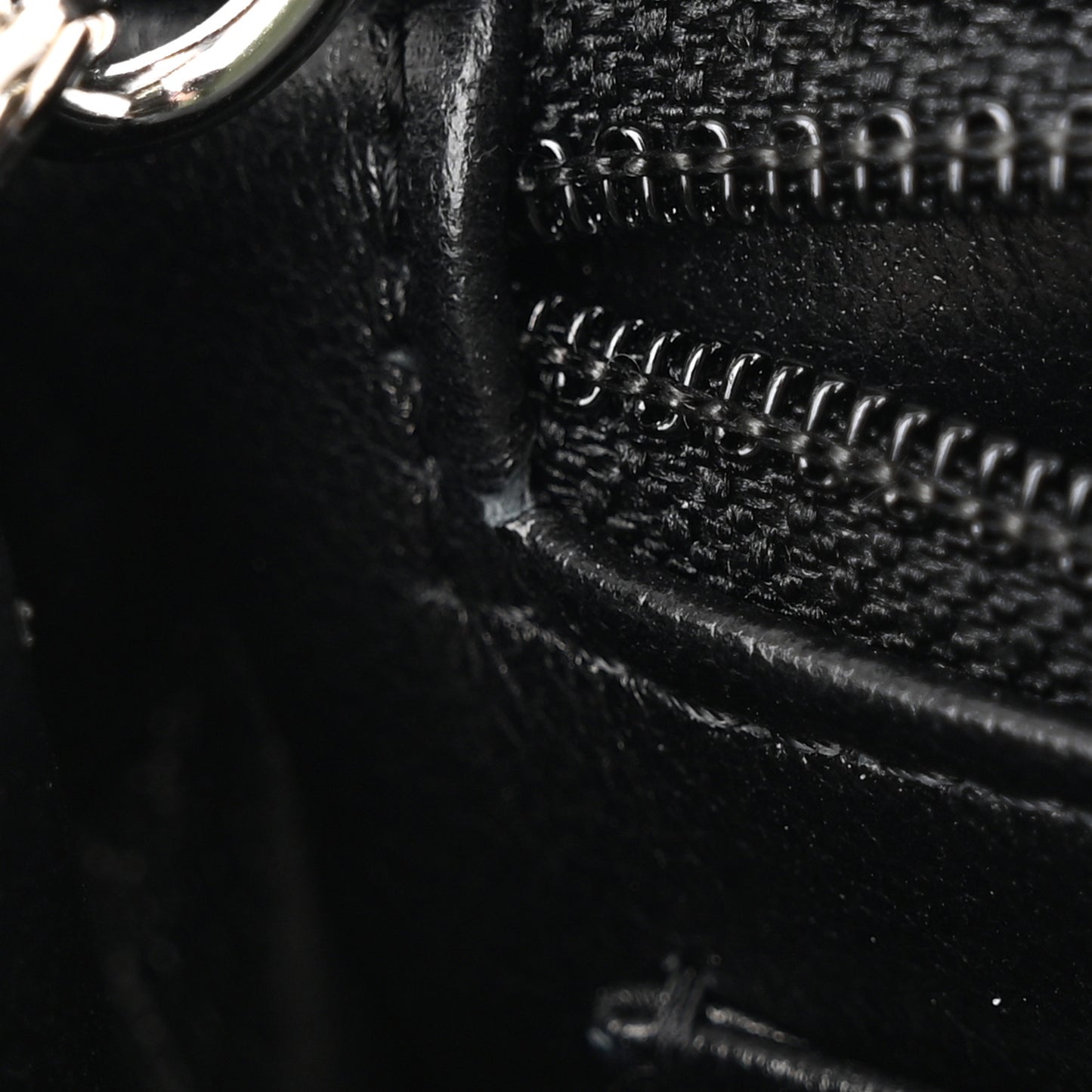 Lambskin Quilted Mini Rectangular Flap Black