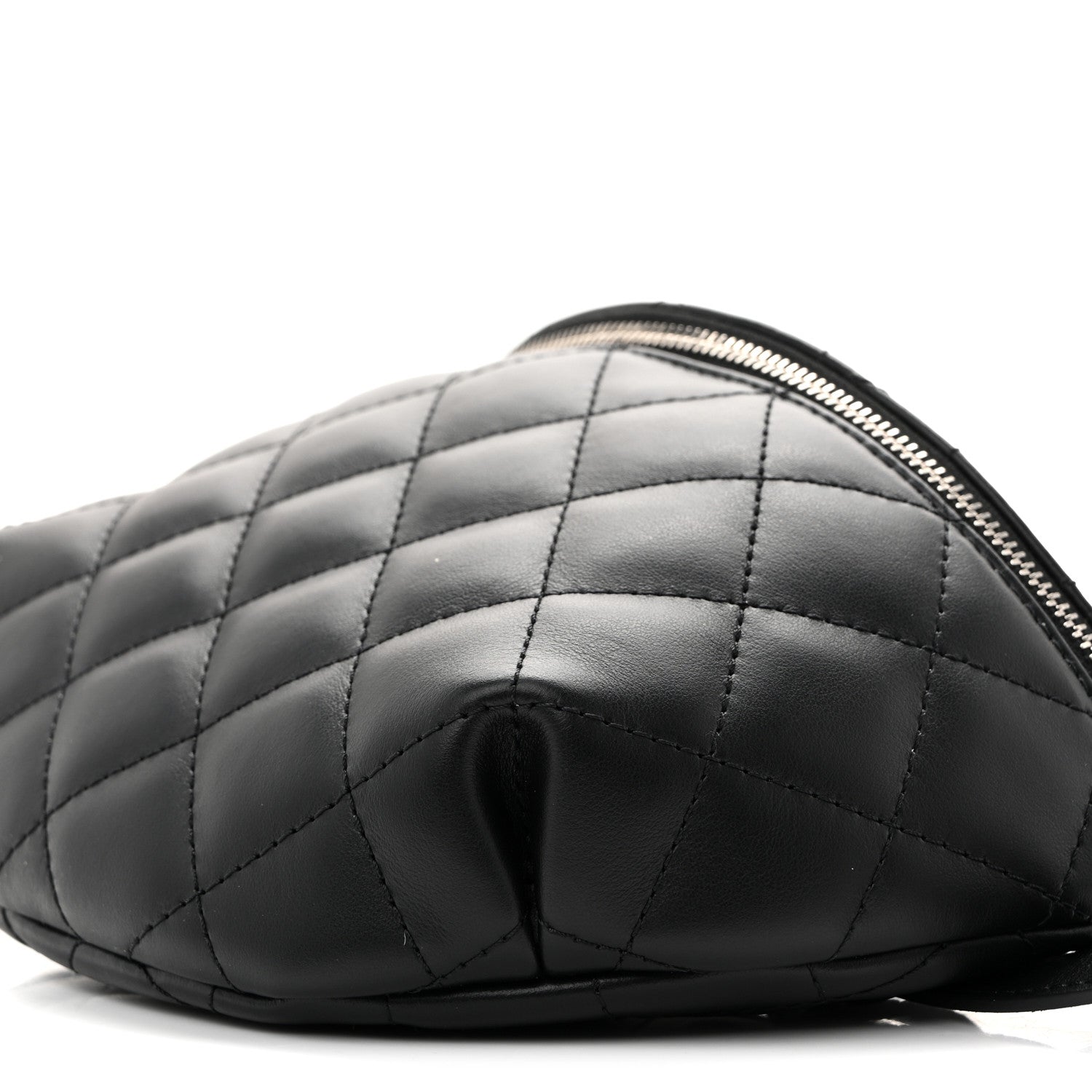 Chanel Calfskin Quilted Waist Belt Bag Black 11 of 12