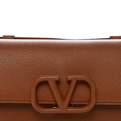 Valentino Garavani Grainy Calfskin VSling Belt Bag Saddle Brown 7 of 10