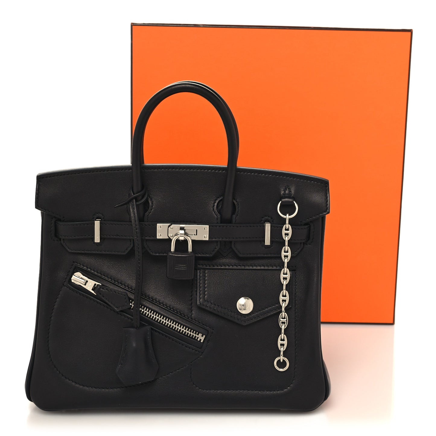 Veau Volupto Rock Birkin 25 Black