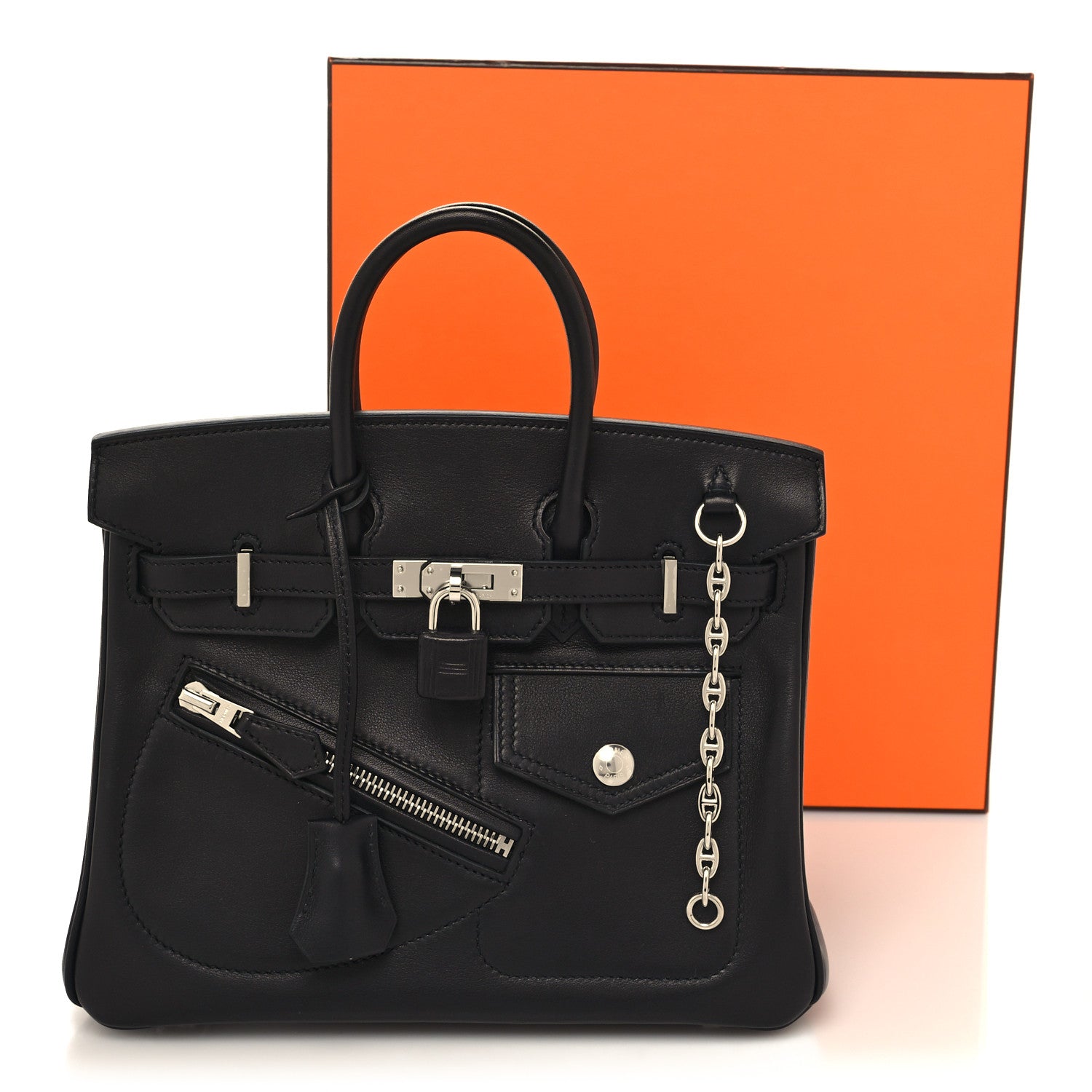 Hermes Veau Volupto Rock Birkin 25 Black 13 of 13