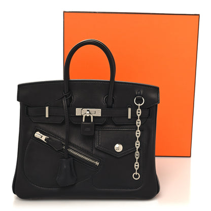 Hermes Veau Volupto Rock Birkin 25 Black 13 of 13