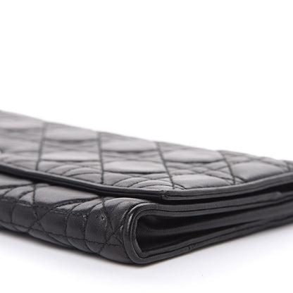 Christian Dior Lambskin Cannage Clutch Black 9 of 11