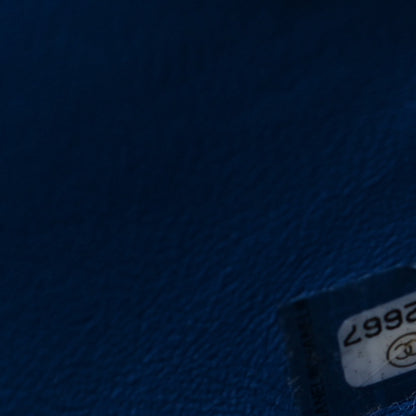 Chanel Lambskin Chevron Quilted Mini Rectangular Flap Blue 6 of 8