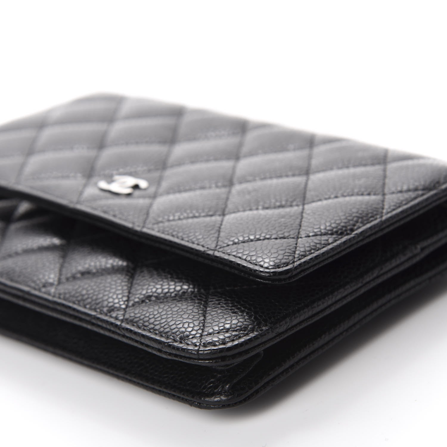 Chanel Caviar Quilted Wallet On Chain WOC Black 7 of 12