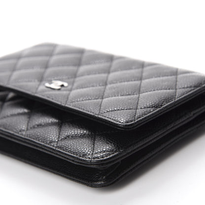 Chanel Caviar Quilted Wallet On Chain WOC Black 7 of 12