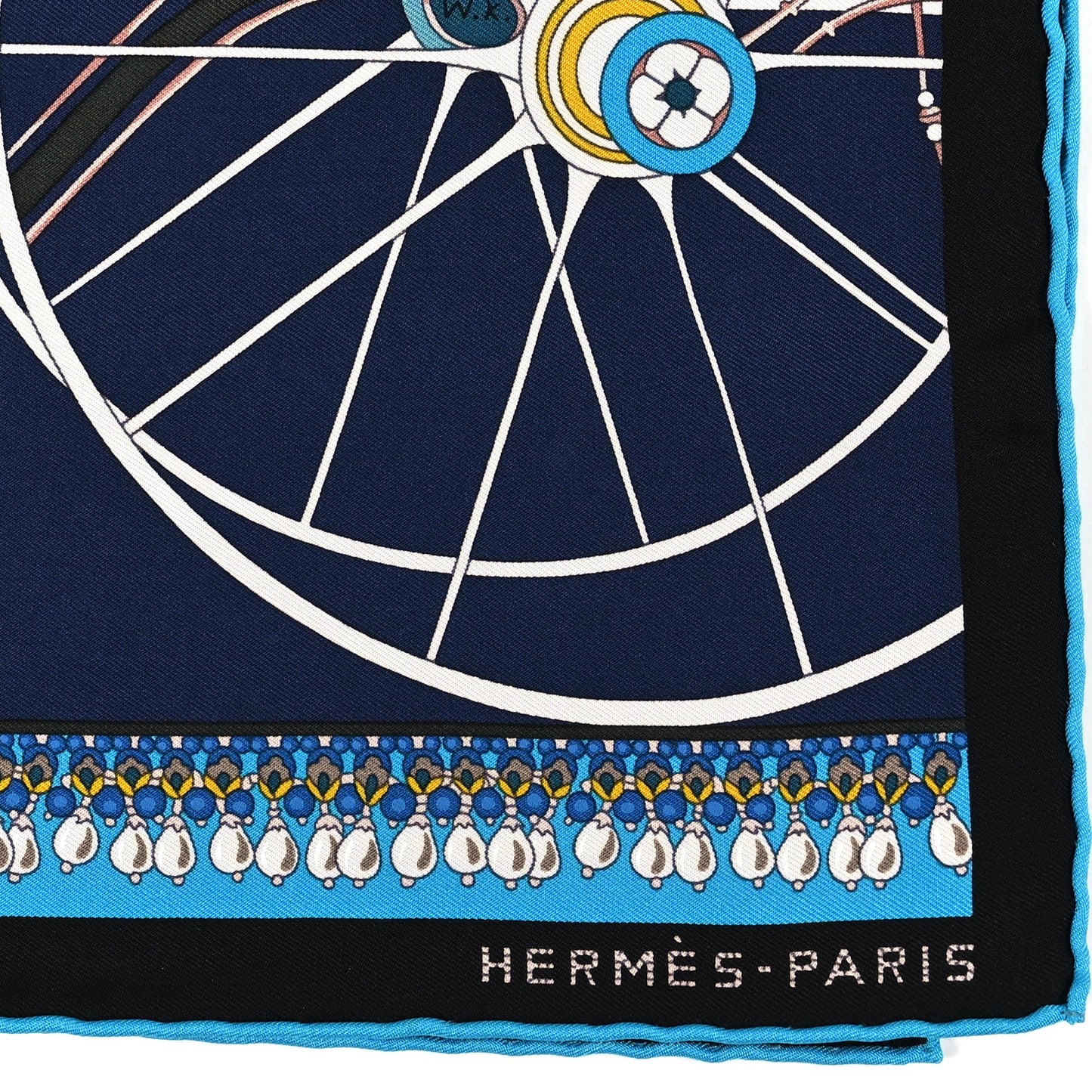 Silk Coupe De Gala Pocket Square Marine Naturel Ciel