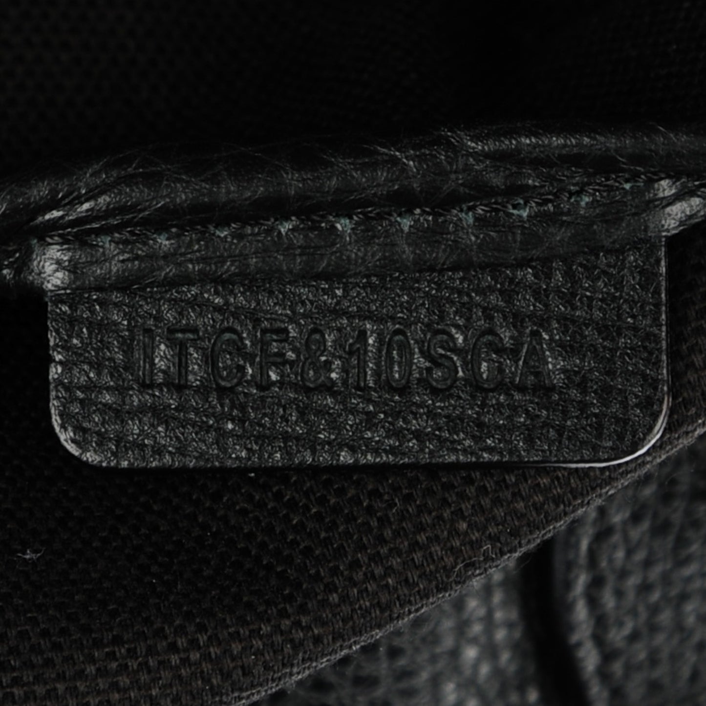 House Check Horseshoe Leather Small Canterbury Black