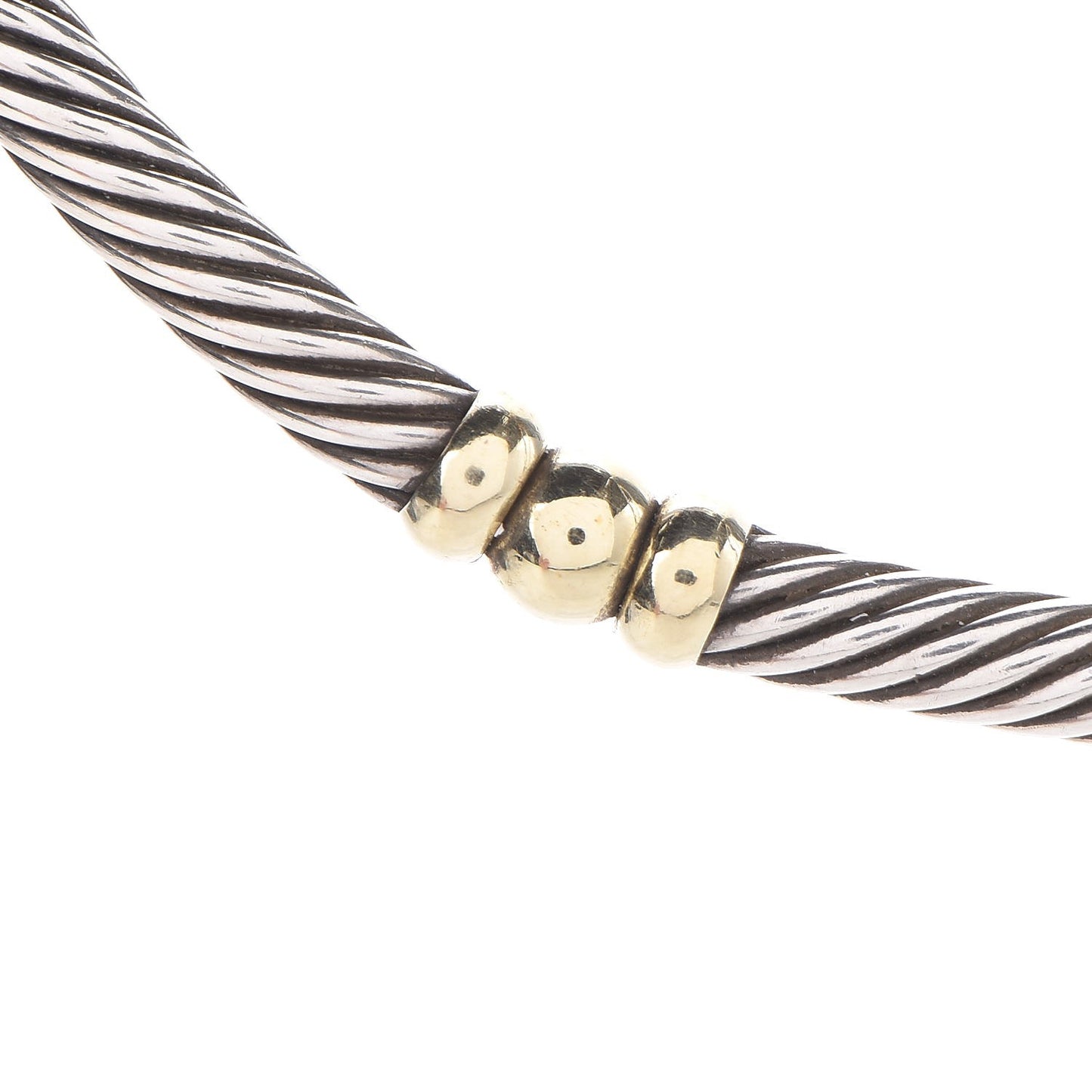 Sterling Silver 14K Yellow Gold Hampton Cable Necklace