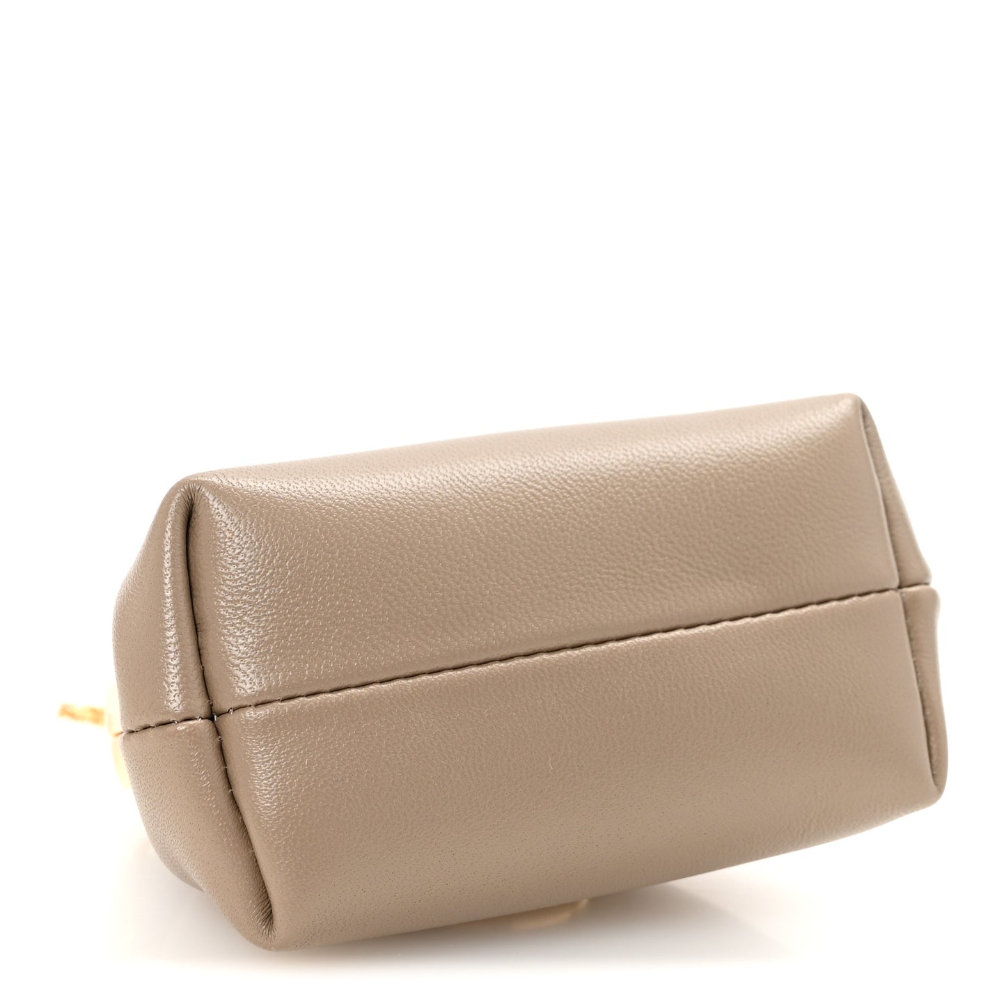 Shiny Nappa Nano Fendi First Bag Charm Dove Gray