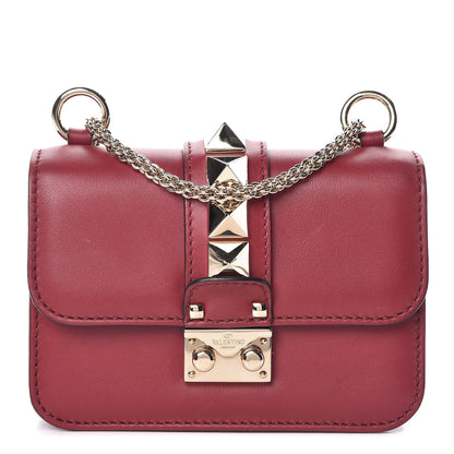Valentino Garavani Vitello Mini Glam Lock Rockstud Flap Red 1 of 10