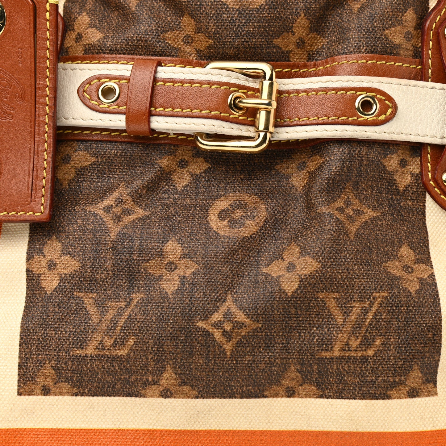 Monogram Rayures Tisse Sac PM