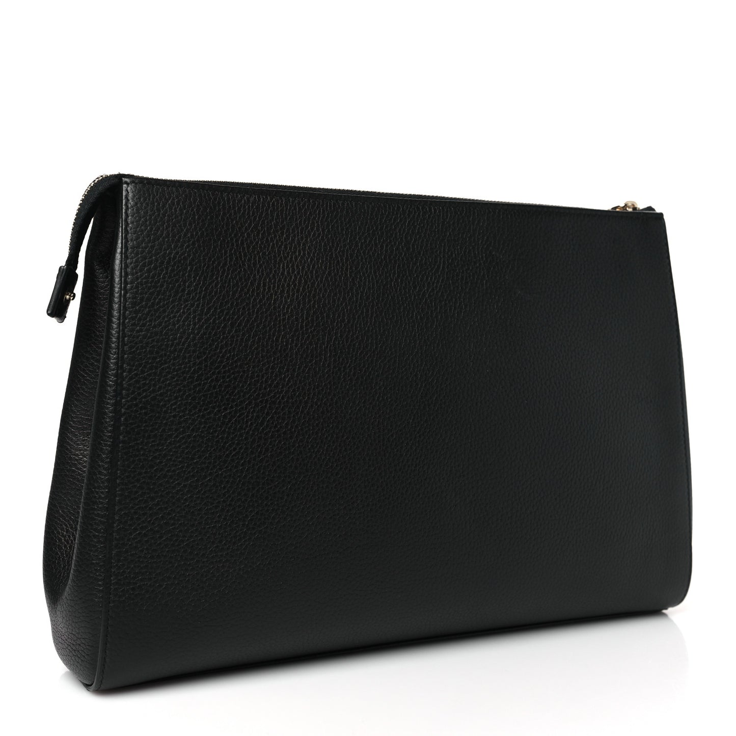 Grained Calfskin Large Neo Executive Cosmetic Case Black