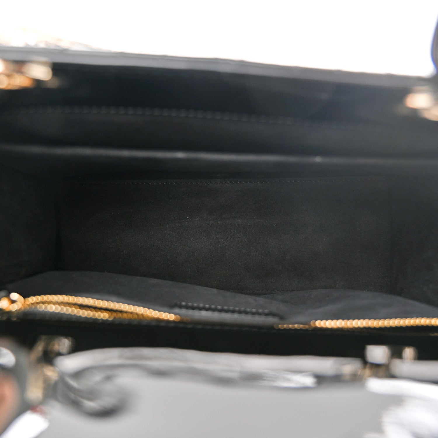 Christian Dior Patent Cannage Medium Lady Dior Black 5 of 10
