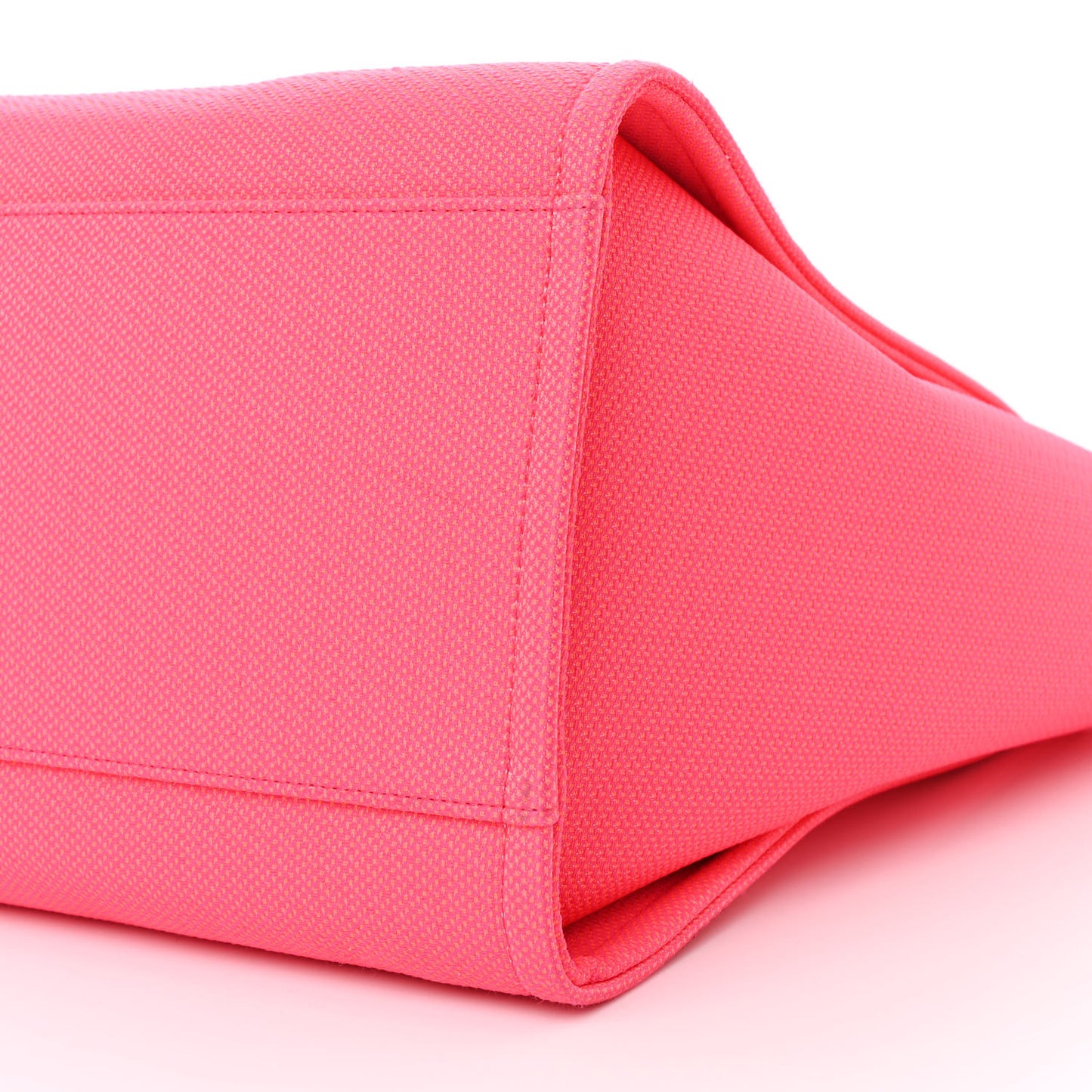 Mixed Fibers Calfskin Medium Deauville Tote Pink Orange