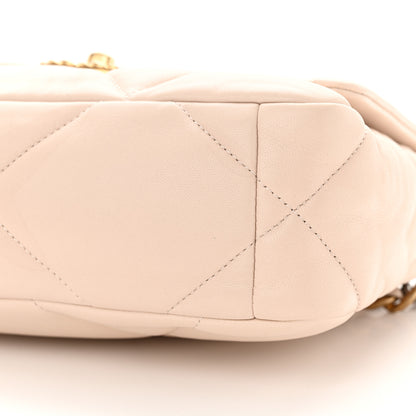 Chanel Lambskin Quilted Medium Chanel 19 Flap Beige 10 of 10