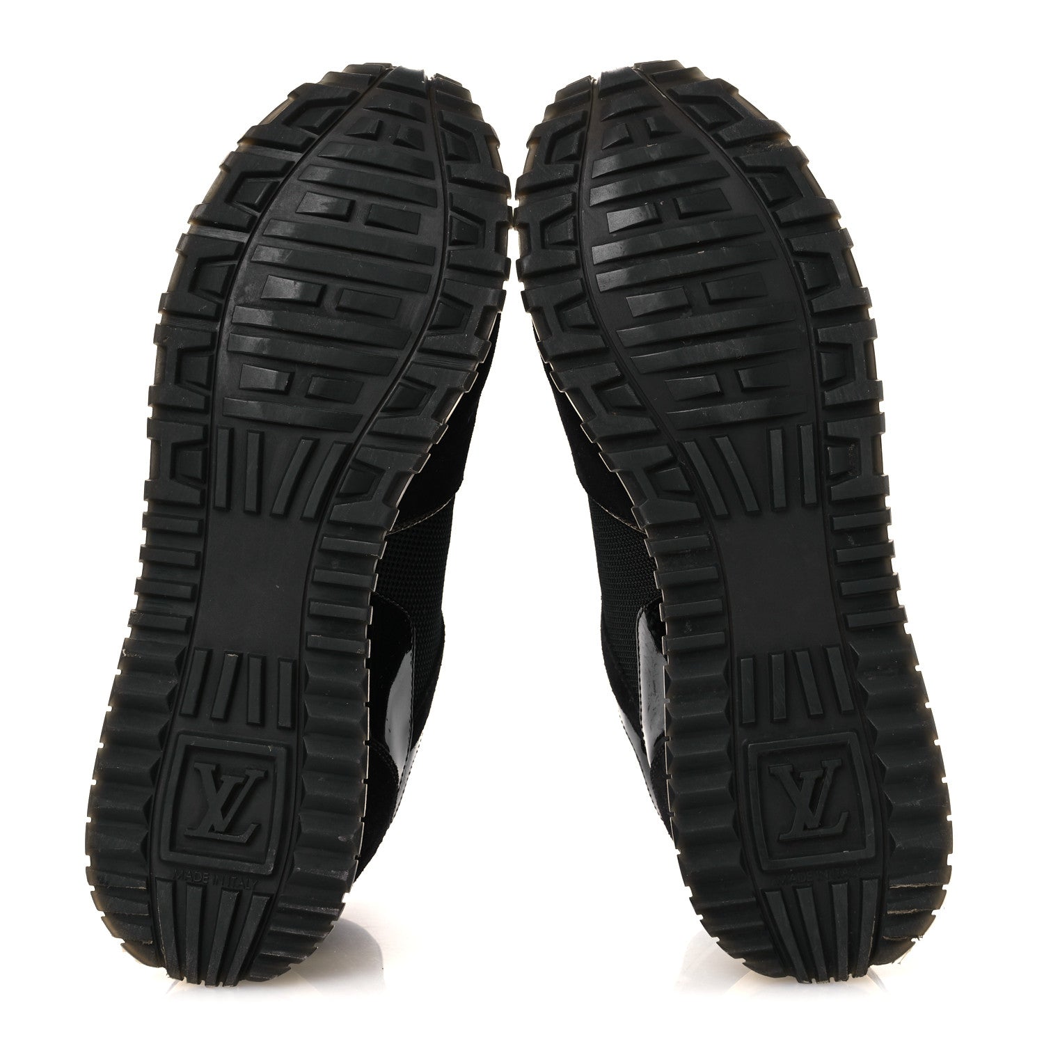 Louis Vuitton Suede Monogram Run Away Sneakers 38.5 Black 7 of 10