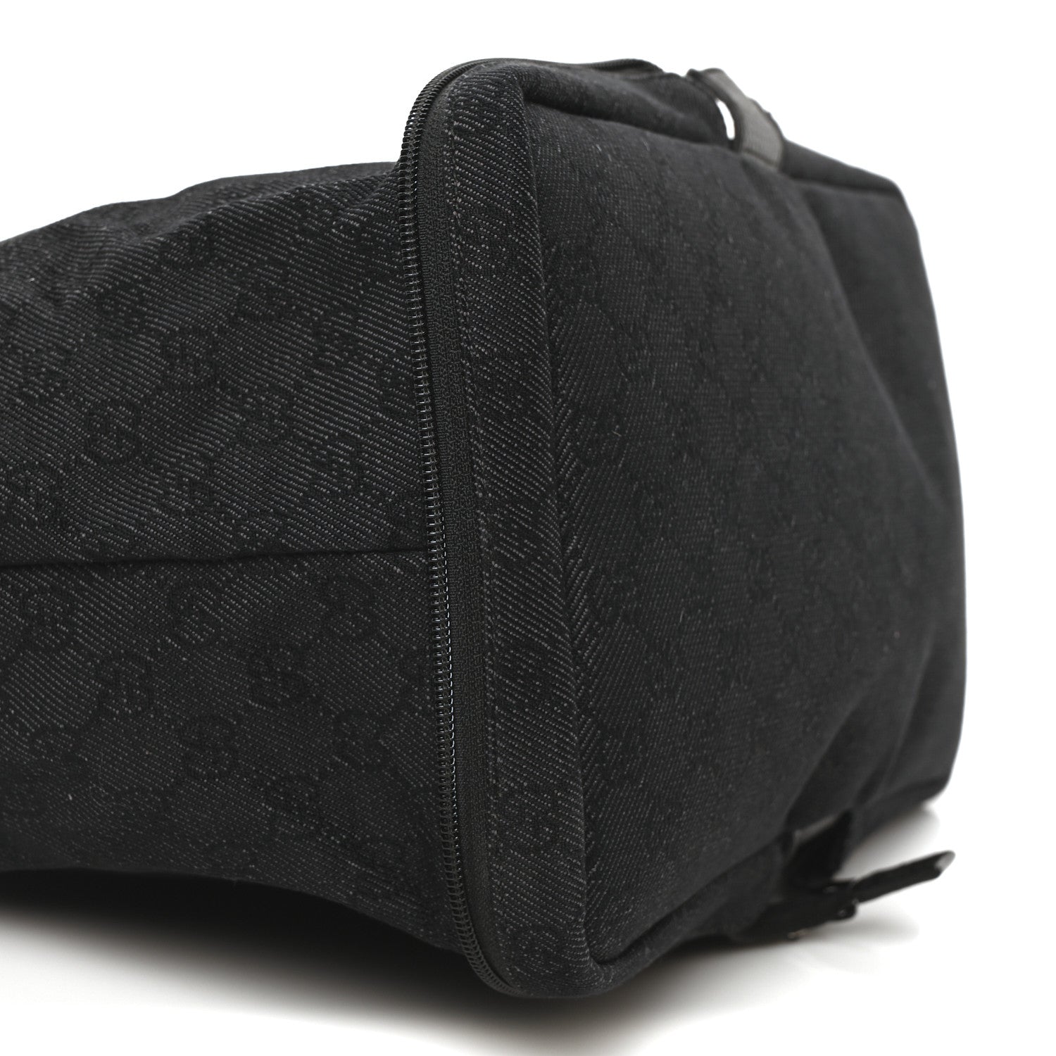 Gucci Denim Monogram Large Collapsible Travel Tote Black 9 of 10