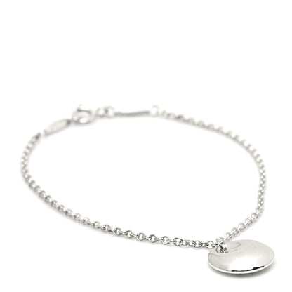 Tiffany Sterling Silver Elsa Peretti Round Disc Charm Bracelet 1 of 7