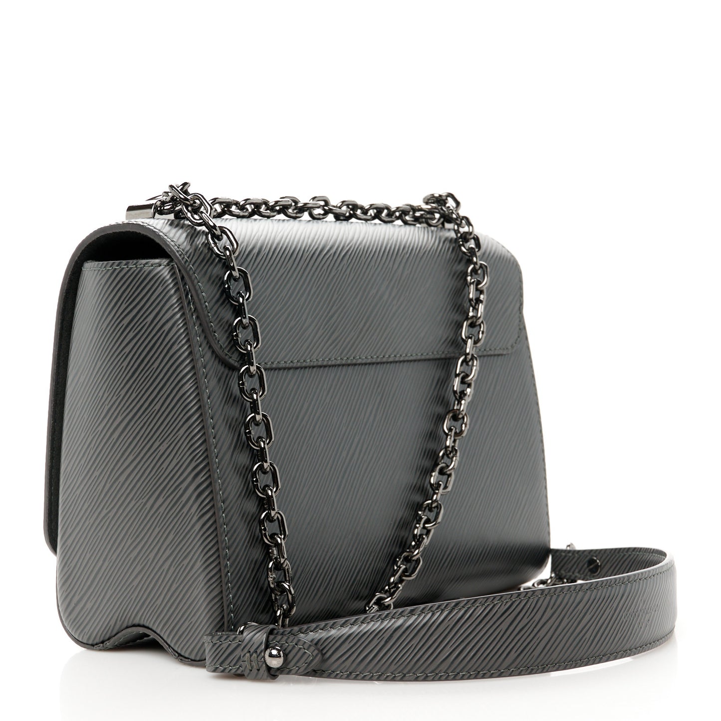 Epi Twist Shoulder Bag MM Platine