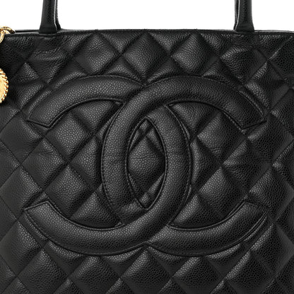 Chanel Caviar Quilted Medallion Tote Black 8 of 10