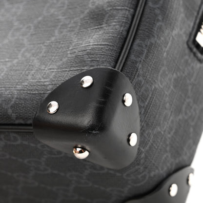 Gucci GG Supreme Monogram Selleria Calfskin Square Messenger Bag Black 10 of 12