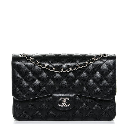 Chanel Caviar Quilted Jumbo Double Flap Black 1 of 7