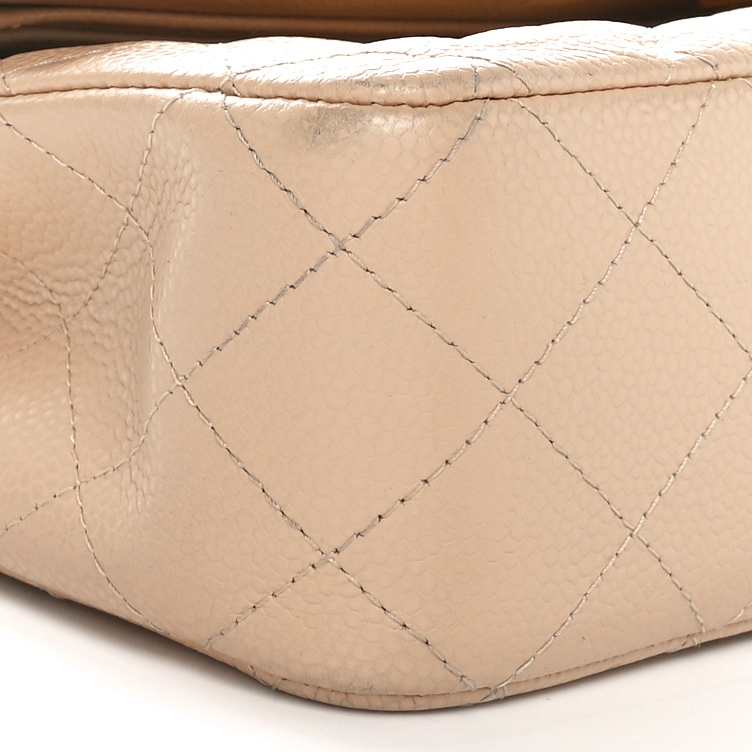 Chanel Caviar Quilted Medium Double Flap Beige 9 of 11