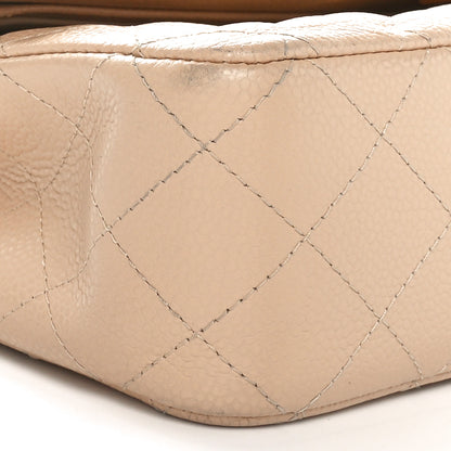 Chanel Caviar Quilted Medium Double Flap Beige 9 of 11