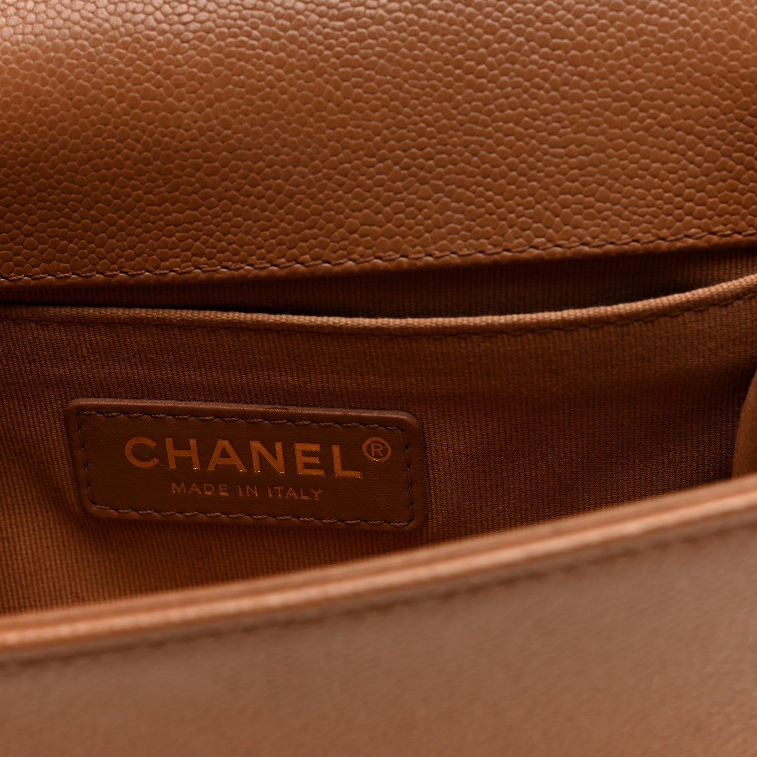 Chanel Caviar Quilted Small Boy Flap Beige 6 of 10