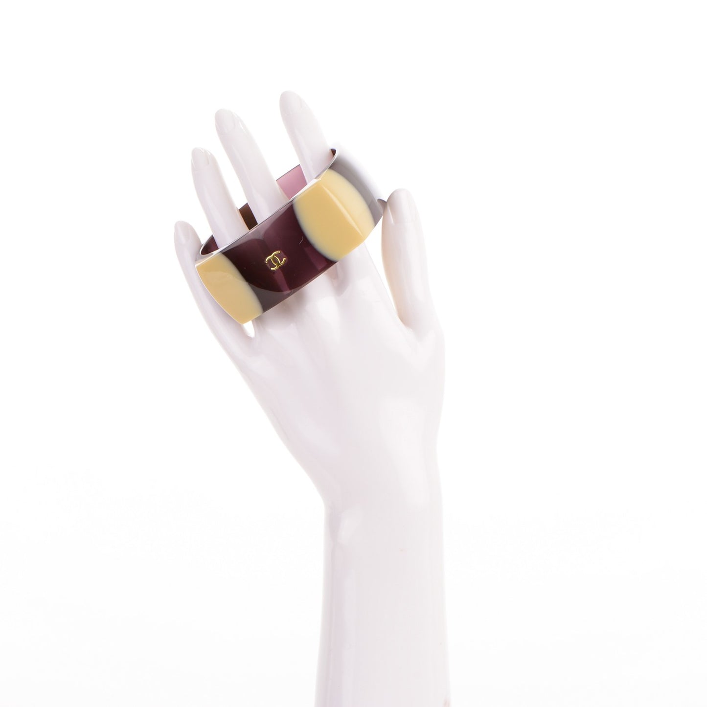 Resin Gradient CC Bangle Beige Purple
