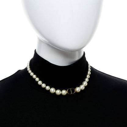 Christian Dior Pearl 30 Montaigne Choker Necklace Gold 2 of 4