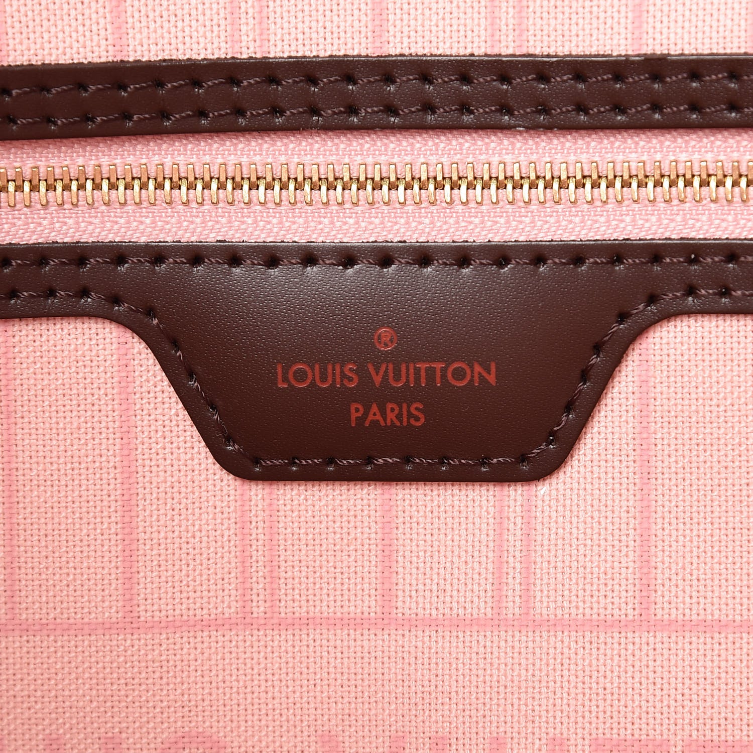Louis Vuitton Damier Ebene Neo Neverfull MM Rose Ballerine 10 of 14