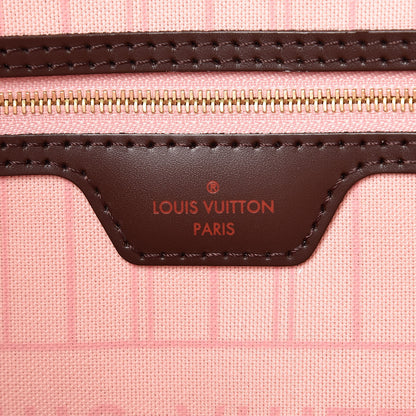 Louis Vuitton Damier Ebene Neo Neverfull MM Rose Ballerine 10 of 14