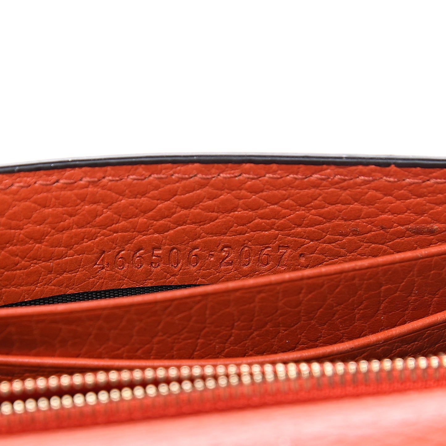 Dollar Calfskin Medium Betty Chain Wallet Sun Orange
