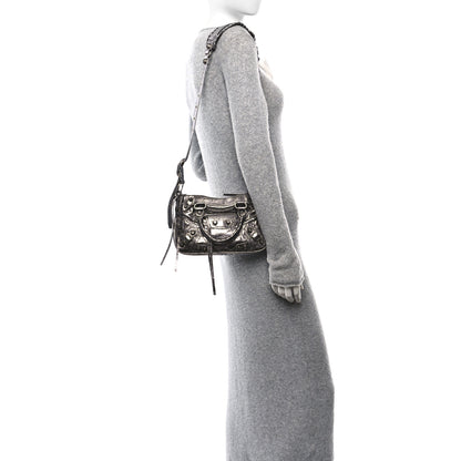 Balenciaga Agneau Arena Neo Cagole Mini Handbag Silver 2 of 10