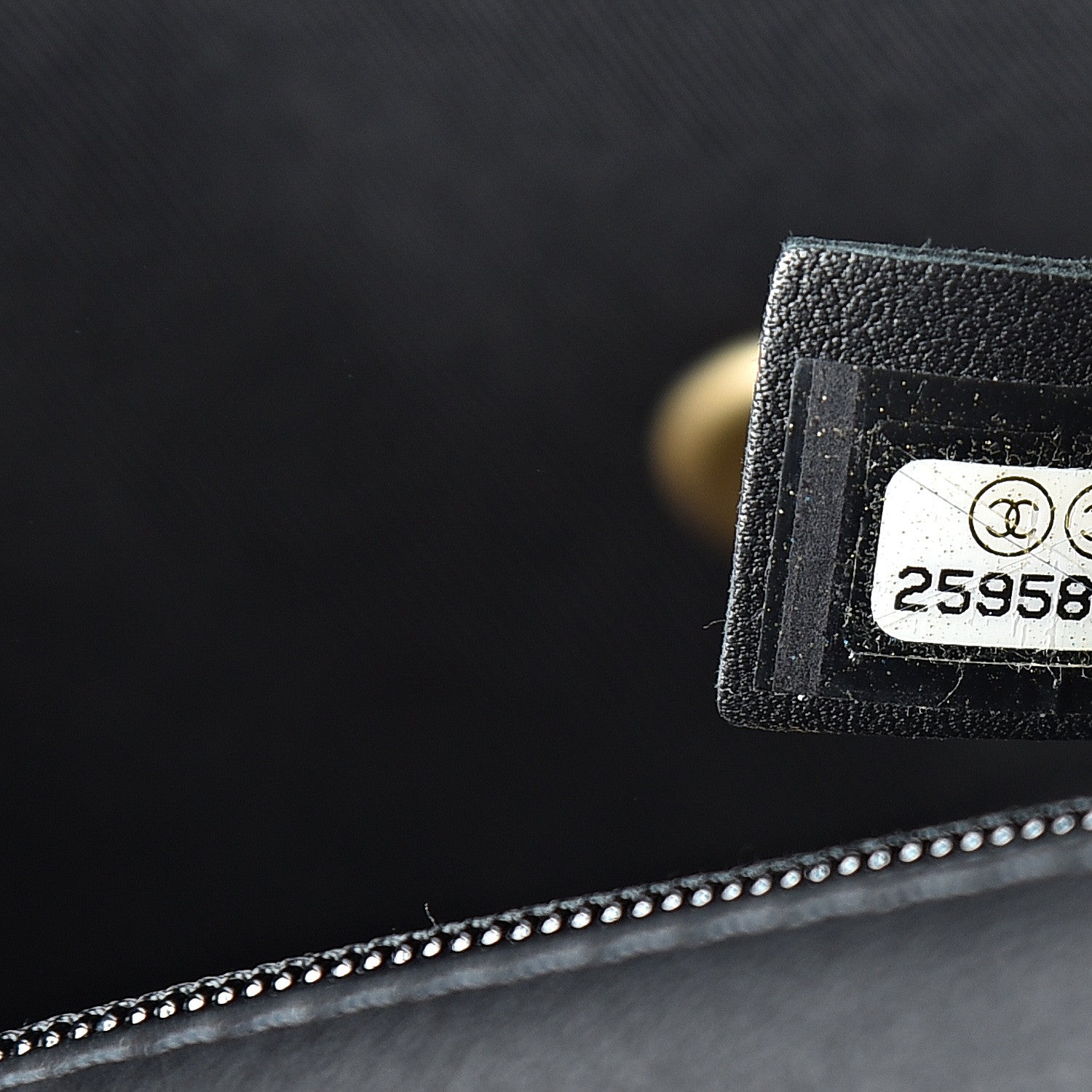Chanel Calfskin Chevron Quilted Mini Rock The Corner Flap Black 6 of 13