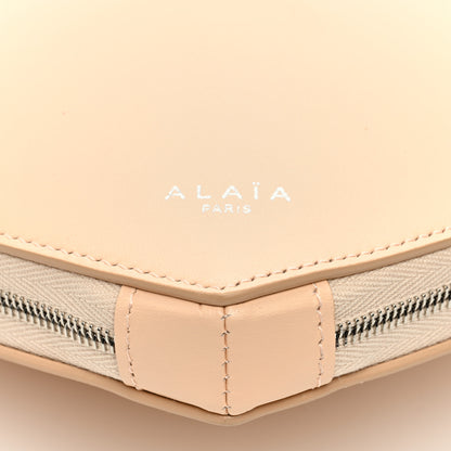 Alaia Calfskin Le Coeur Bag Peche 8 of 8
