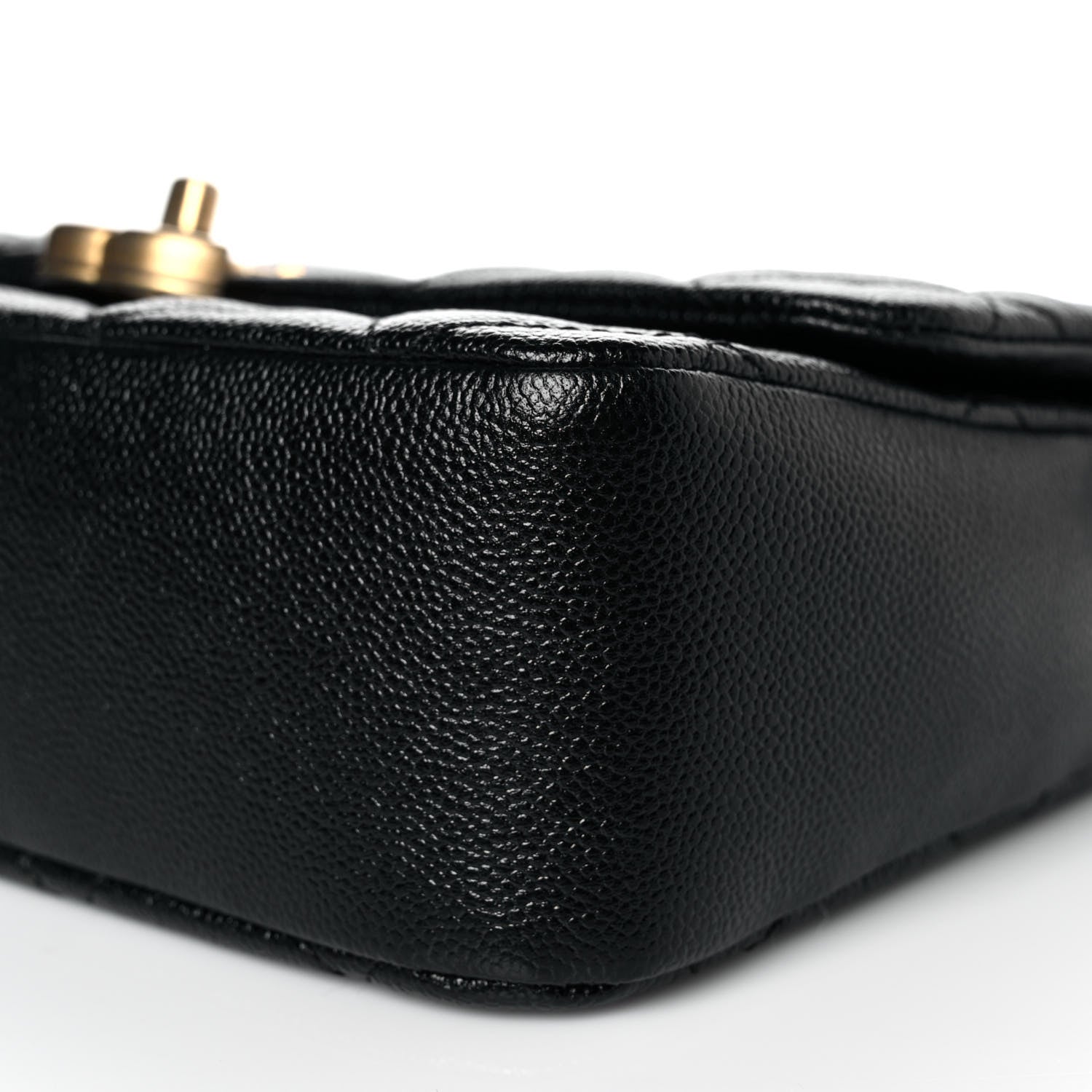 Chanel Shiny Caviar Quilted Large Chain Melody Flap Black 9 of 9