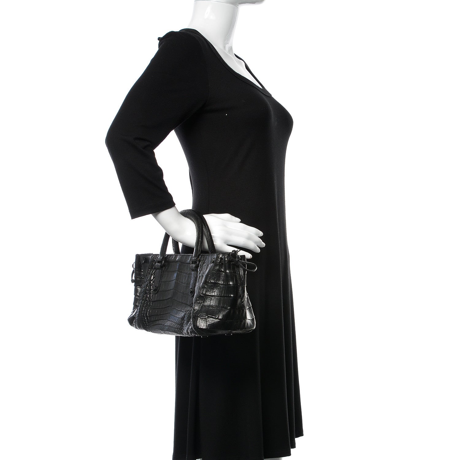 Nancy Gonzalez Crocodile Tote Black 2 of 15