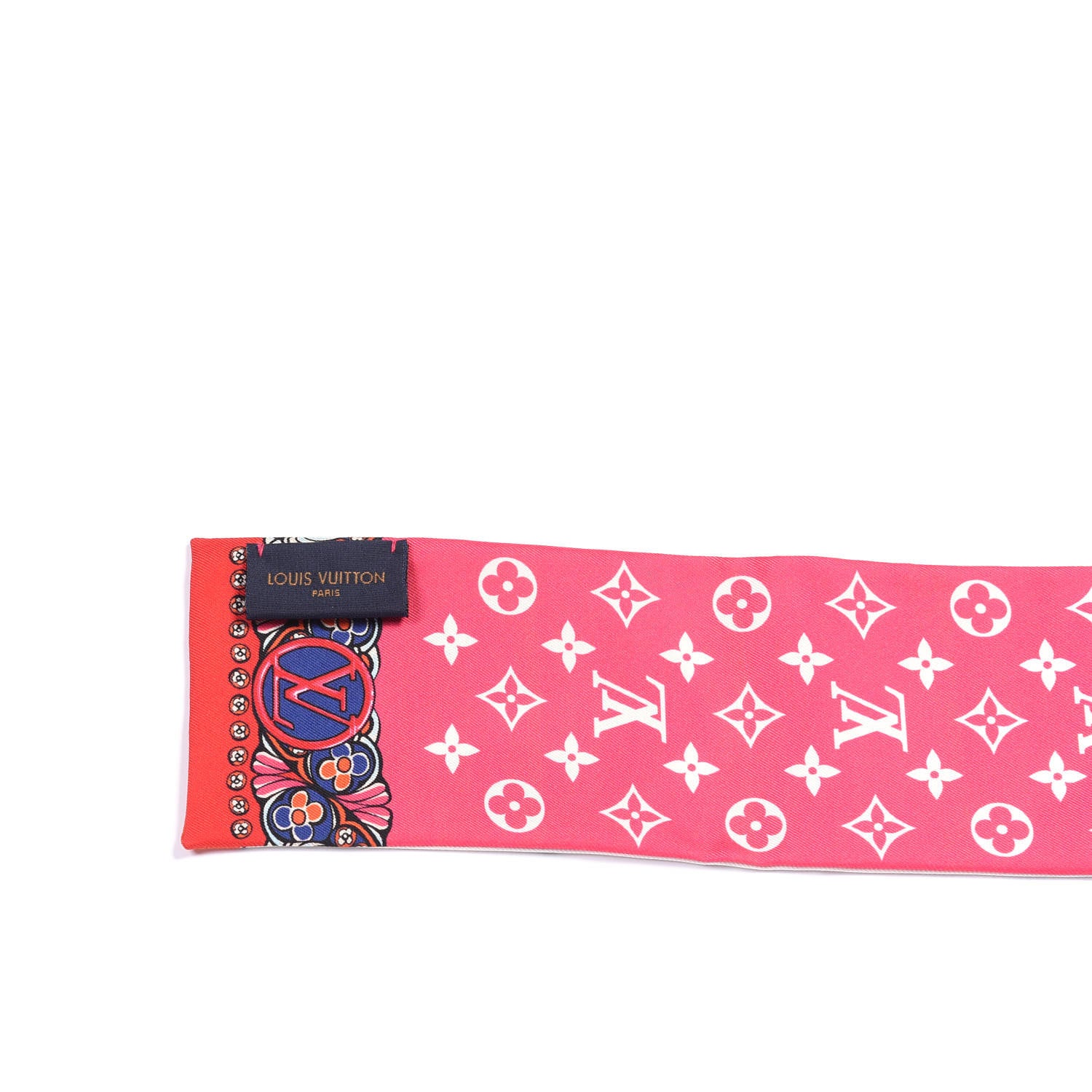 Louis Vuitton Silk Monogram World Of Love Bandeau White 3 of 3