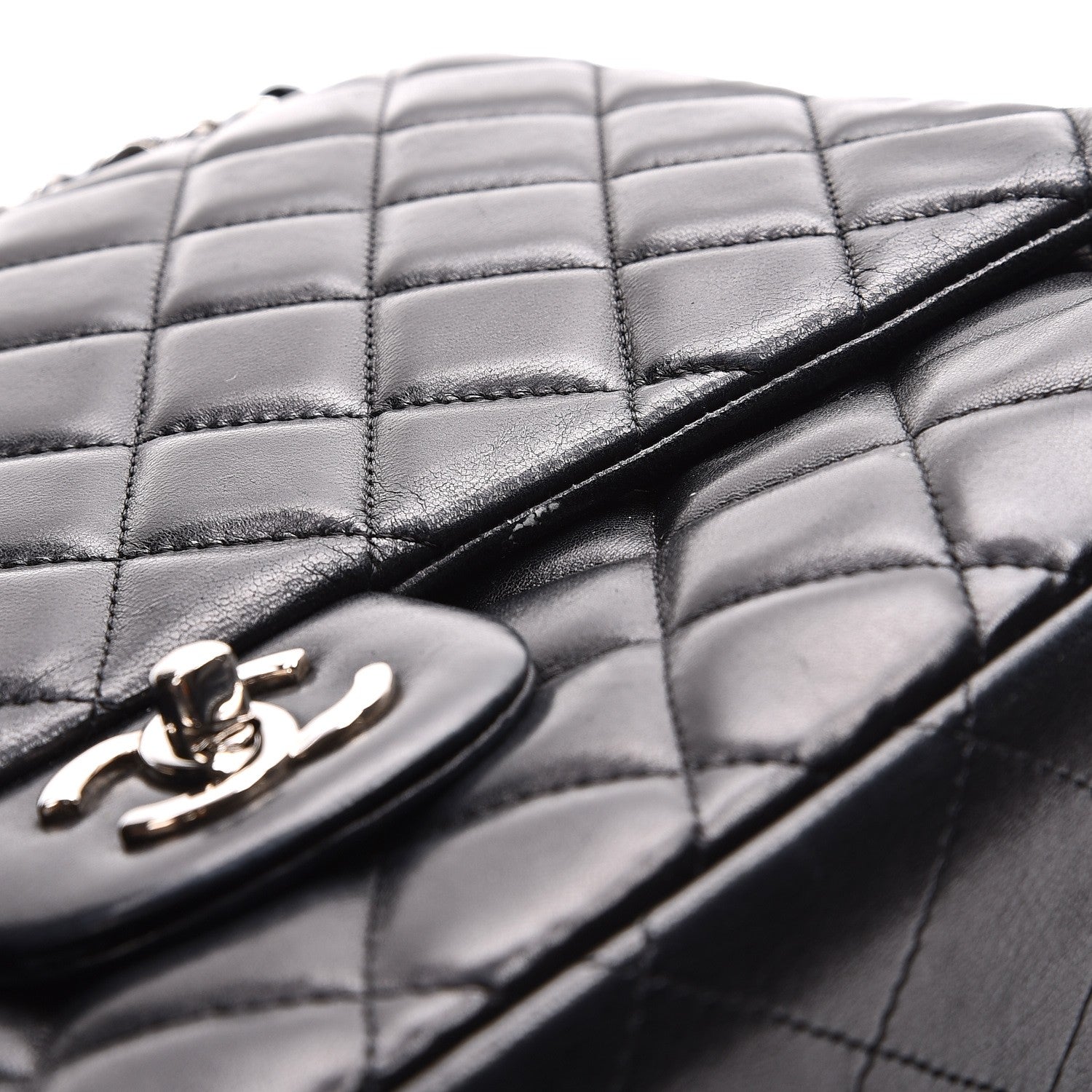 Chanel Lambskin Quilted Maxi Single Flap Black 9 of 16