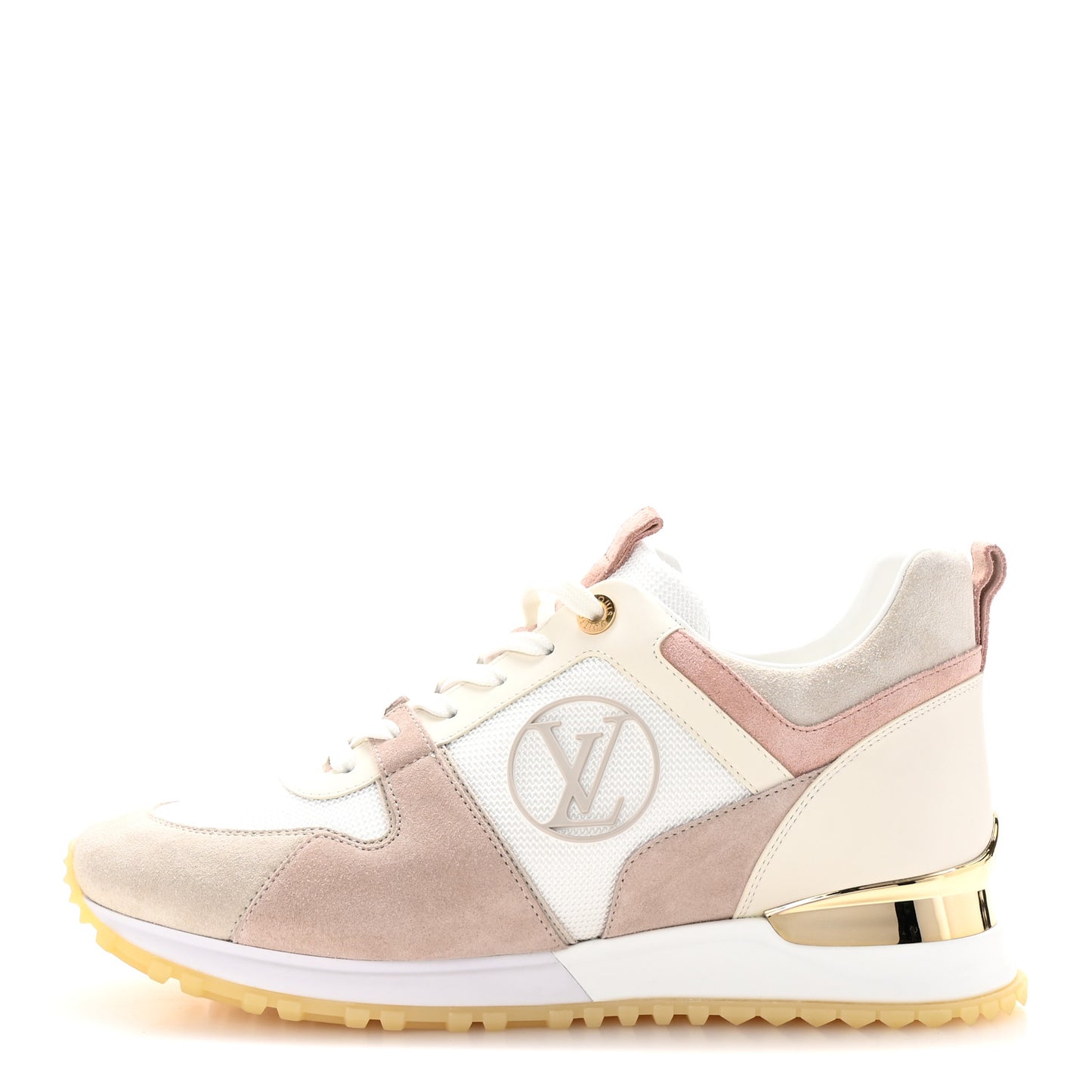 Suede Mesh Run Away Sneakers 40 White Grey