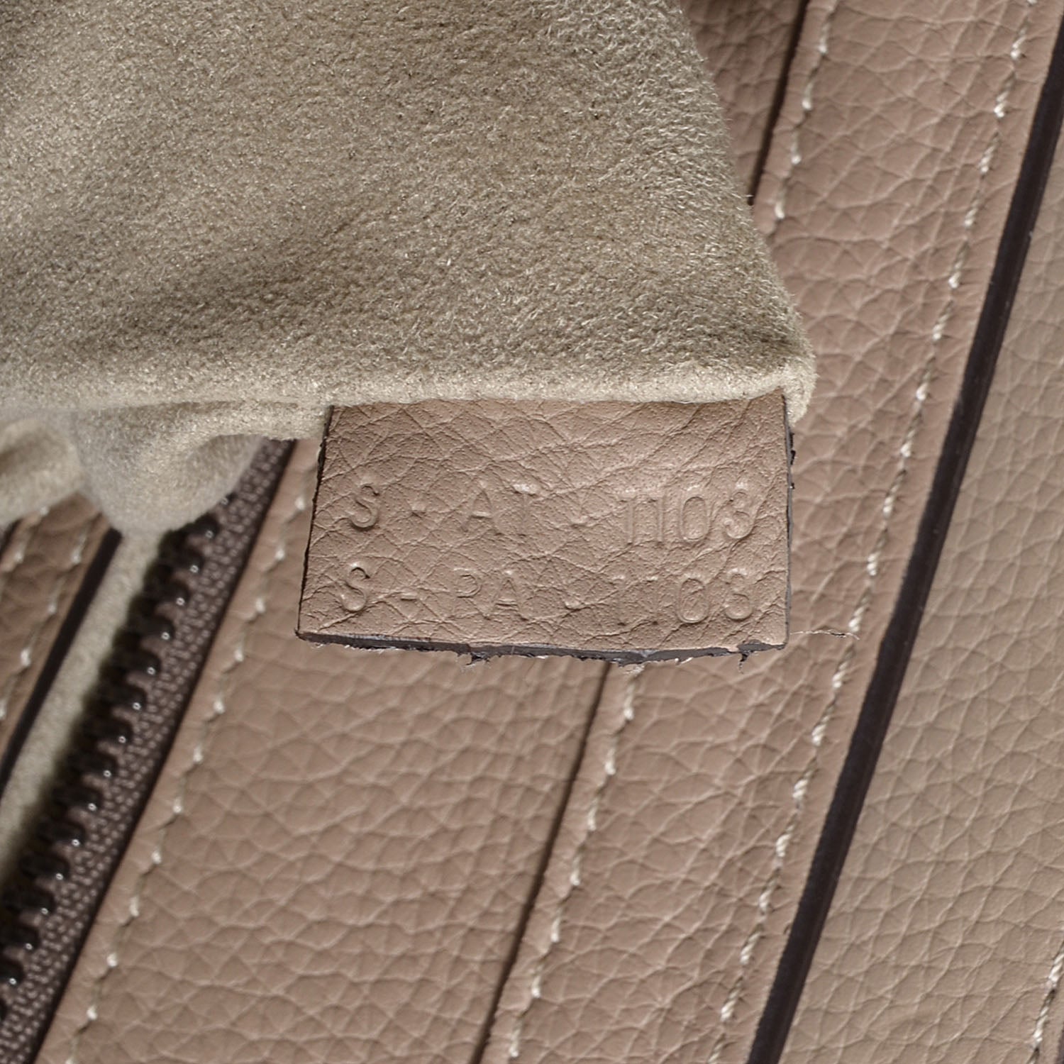 Celine Drummed Calfskin Micro Luggage Dune 9 of 9