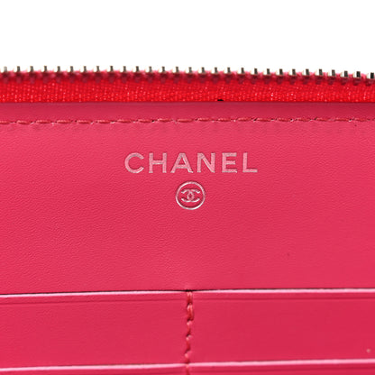 Chanel Patent Quilted Organizer Pouch Pink 6 of 11