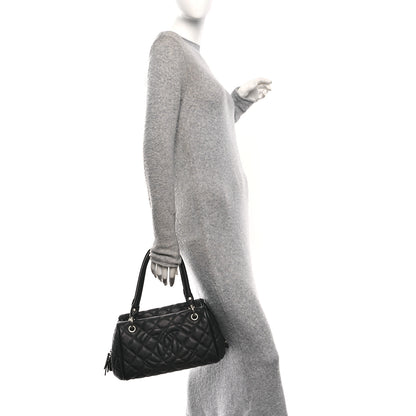 Chanel Caviar Quilted Timeless Bowler Black 2 of 10
