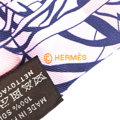 Hermes Silk Jungle Love Rainbow Twilly Orange Encre Vieux Rose 3 of 3