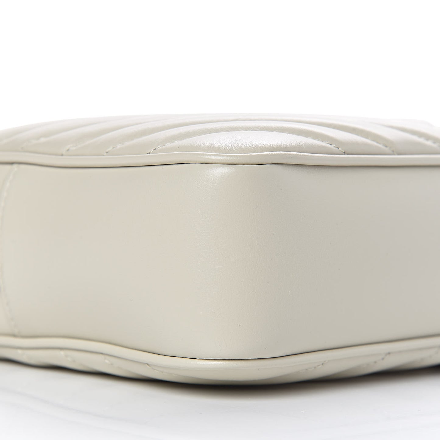 Calfskin Matelasse Monogram Lou Camera Bag Crema Soft