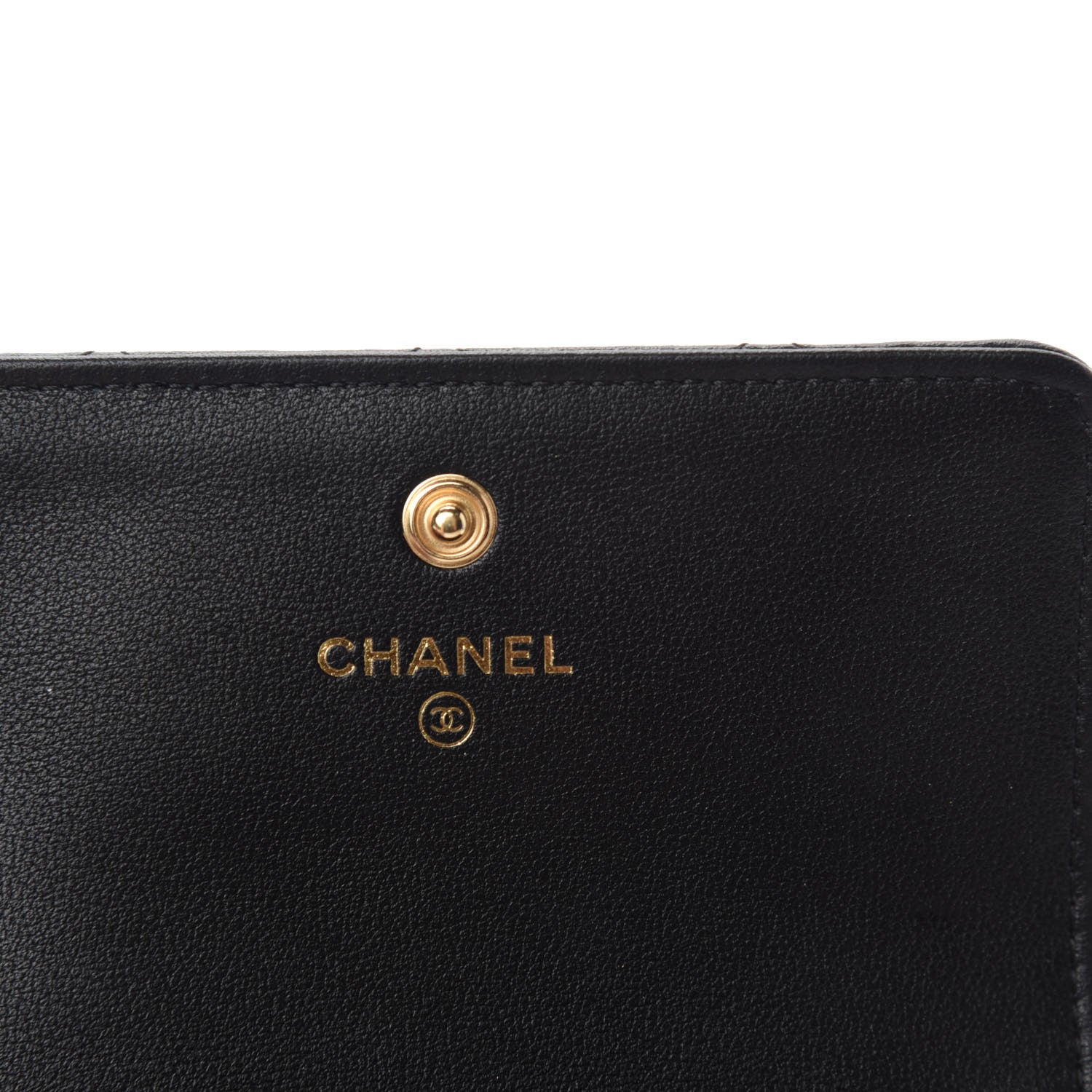 Chanel Calfskin Quilted About Pearls Card Holder Flap With Chain Black 8 of 12